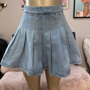 Denim Blue skater Skirt size large